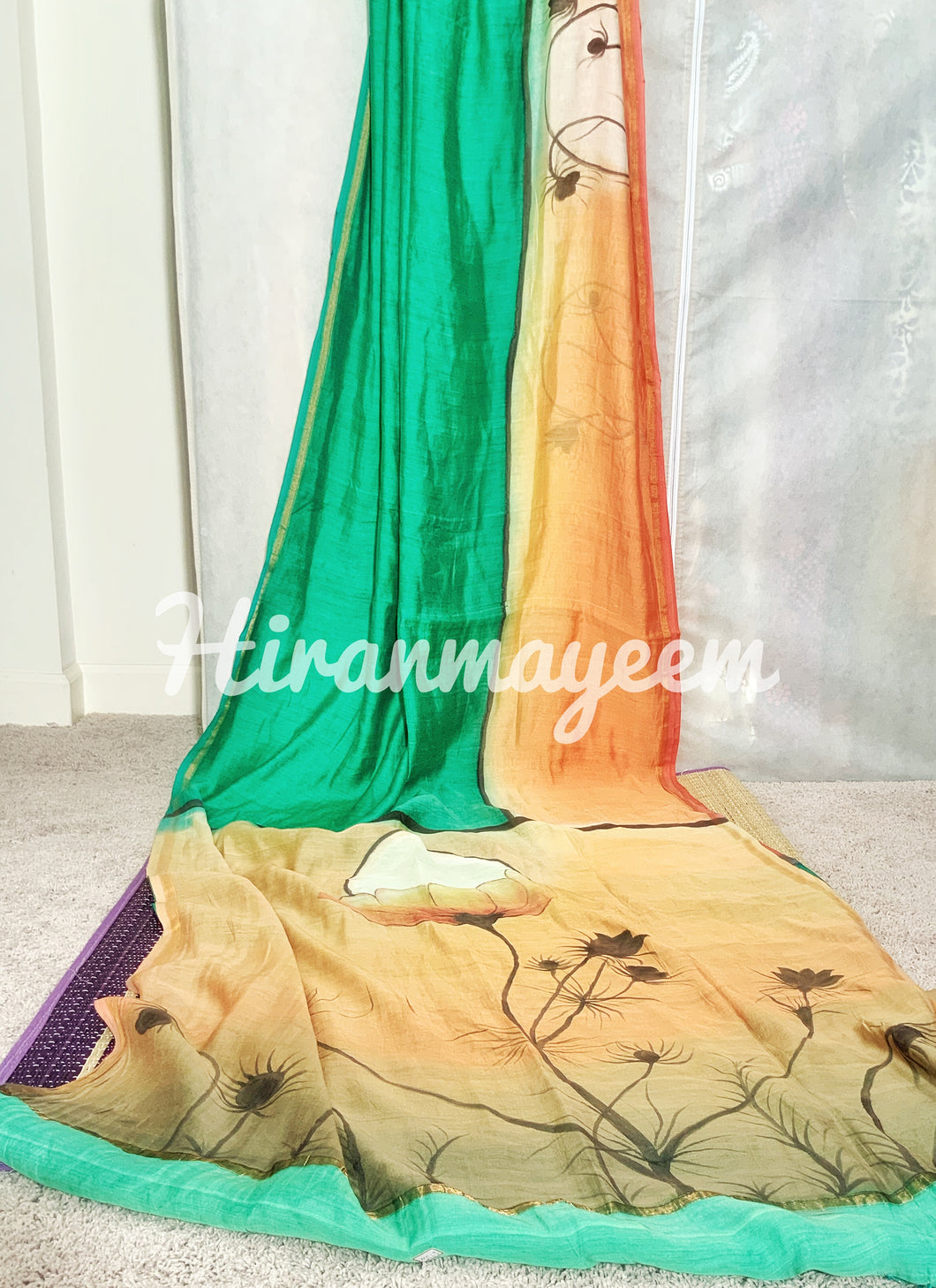 Hand Painted Chanderi