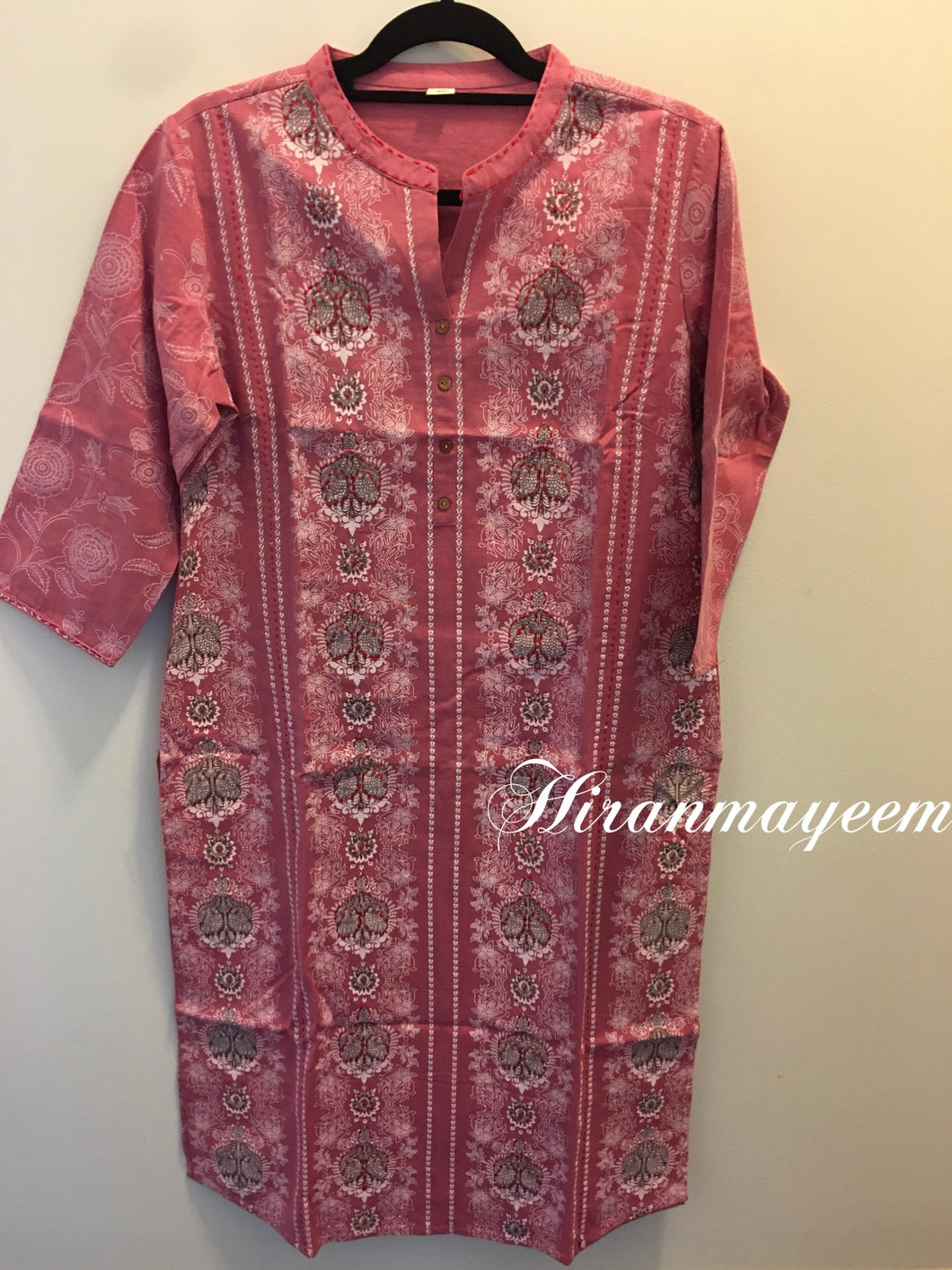 3/4 sleeve Cotton Kurti, Size - 42