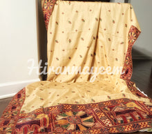 Load image into Gallery viewer, Kathyawadi saree-Kutch work
