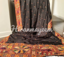 Load image into Gallery viewer, Kathyawadi saree-Kutch work
