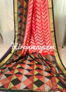 Pure soft silk saree-Ikkat