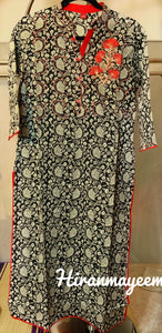 Printed black Kurti